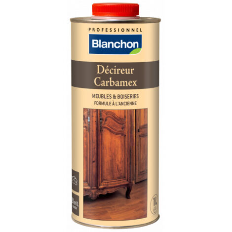 Blanchon – Décireur Carbamex® incolore 1 L – Élimine cires et encaustiques – Restauration parquet et meubles en bois – Rendement 20 m²/L