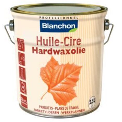Blanchon – Huile-cire pour bois 2,5L – Protection durable pour parquets et sols en bois massif – Finition soyeuse et anti-poussière