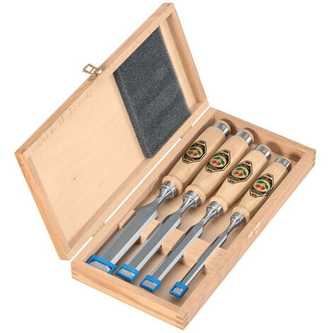KIRSCHEN - (1141) Coffret en bois de 4 Ciseaux à bois No°1001