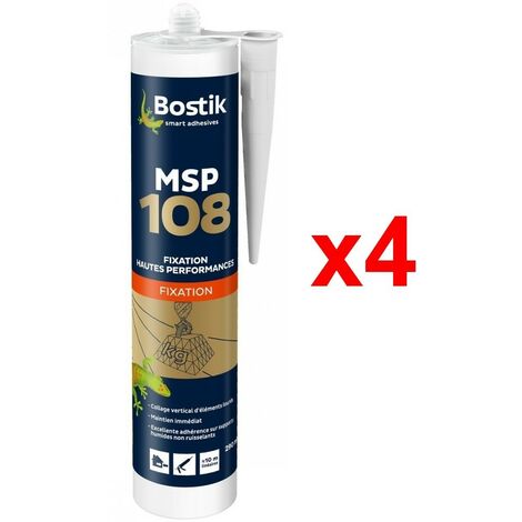 BOSTIK MSP 108 Conditionnement: Pack de 4 Cartouches
