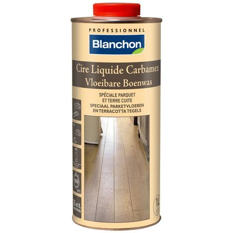 Blanchon – Cire liquide pour bois dur à base de cire de carnauba – Teinte neutre – Bidon 1 litre – Brillant profond et résistant à l'humidité (1/8)