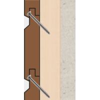 Spax – Vis spéciale terrasse 4x45 mm – Acier inoxydable A2 – Tête bombée extra-petite – Boîte de 100 pièces pour montage invisible