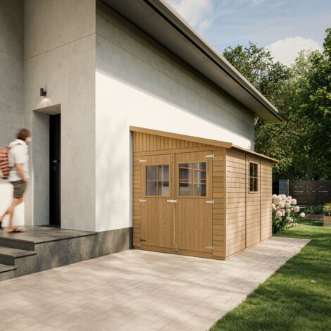 Wooden Garden Shed - Lean-To Shiplap Wooden Shed 7x10 ft/6m2 - Sheds ...