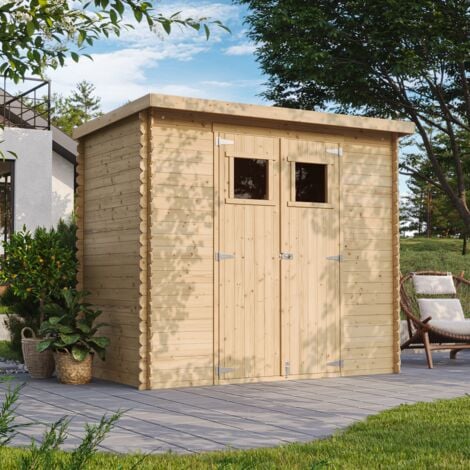Wooden Garden Shed- 8 x 5ft /2.63 m2 - Sheds and Outdoor Storage  - Wooden garden storage shed, 19 mm planks - TIMBELA M310