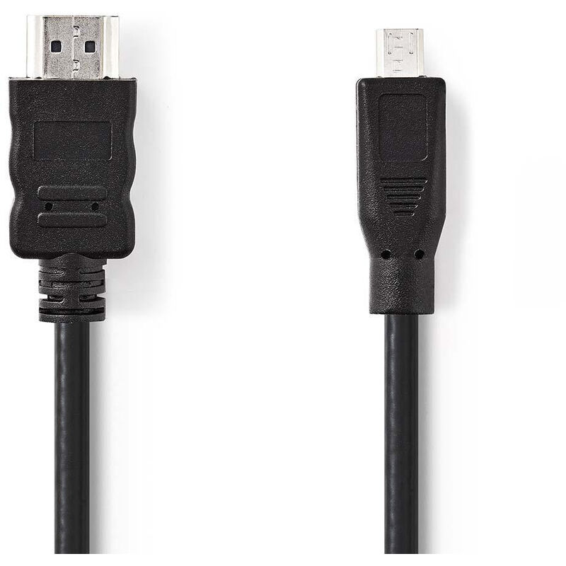Câble HDMI™ Haute Vitesse avec Ethernet Connecteur HDMI - Micro-connecteur HDMI 2,0 m Noir