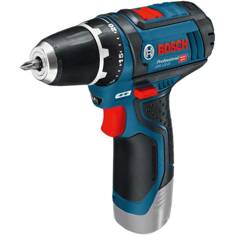 Perceuse-visseuse Bosch Professional GSR 12V-35 FC Flexiclick sans batterie  avec 4 adaptateurs FlexiClick +