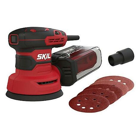 Ponceuse Excentrique 350W Sans Balais | Plateaux 125 & 155 Mm | 6 Vitesses 4000-10000 Tr/min | Avec 20 Disques Abrasifs
