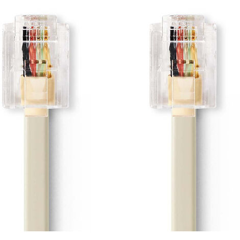 Câble adaptateur RJ11 mâle / RJ45 mâle (2 mètres) - Connectique