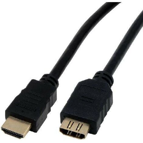 Rallonge HDMI mâle/femelle (plaqué or) - (2 mètres) - HDMI