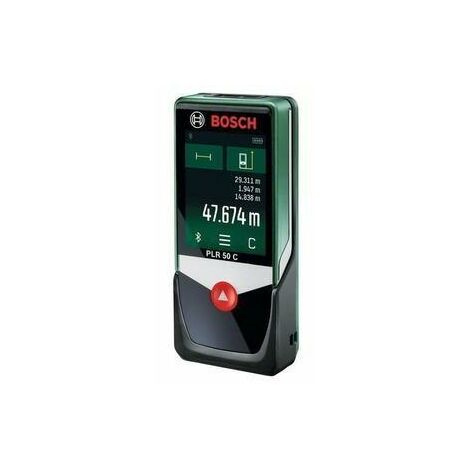 Télémètre laser Bosch PLR 50 C 0603672200 Plage de mesure (max.) 50 m Paramètres d'usine Calibré selon Paramètres d'usin