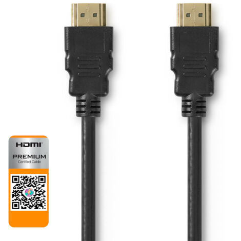 Câble HDMI™ Haute Vitesse avec Ethernet 1,5m Noir