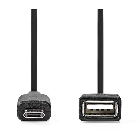 Adaptateur USB USB 2.0 USB Micro-B mâle USB-A Femelle 480 Mbps