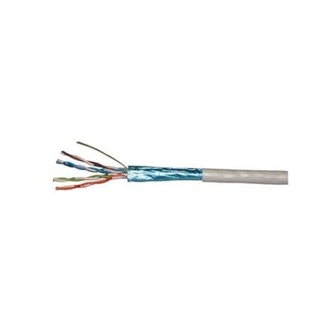 Câble multibrin Cat. 6 F/UTP 4 paires blindé bleu PVC - la couronne de 100  mètres