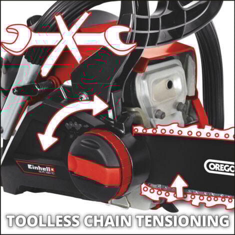 Einhell Tronçonneuse thermique GC-PC 1435 I TC (1,4 kW, Moteur 2 temps, Longueur de coupe 33,5cm)