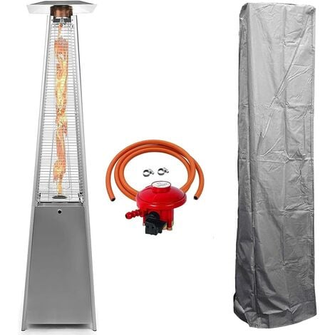 BU-KO Patio Gas Heater Stainless Steel
