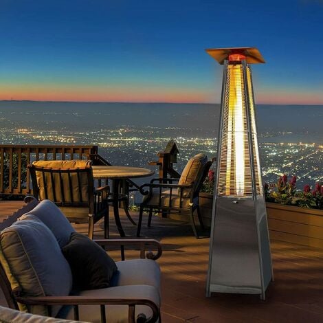 BU-KO Patio Gas Heater Stainless Steel