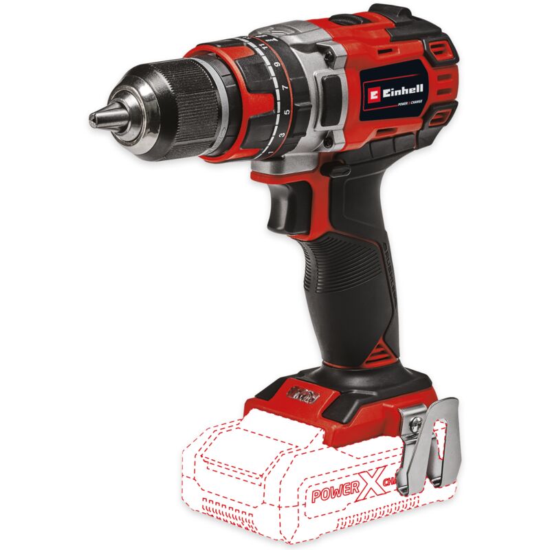 Einhell TE-CD Power X-Change 18-Volt Cordless 1250-RPM MAX 2-Speed  20+1-Torque Setting Workshop Drill/Driver Kit, w/Tool Bag, LED Lamp, Drill  Bits