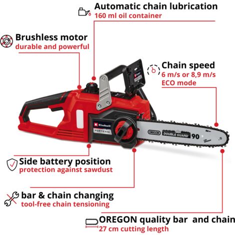 Einhell Fortexxa 18/20 TH battery chainsaw 14 cm bar