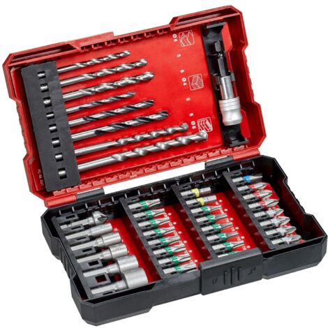 Einhell KWB Universal Drill Bit Set 39pc with Case for 1/4 Inch Hexagon Socket