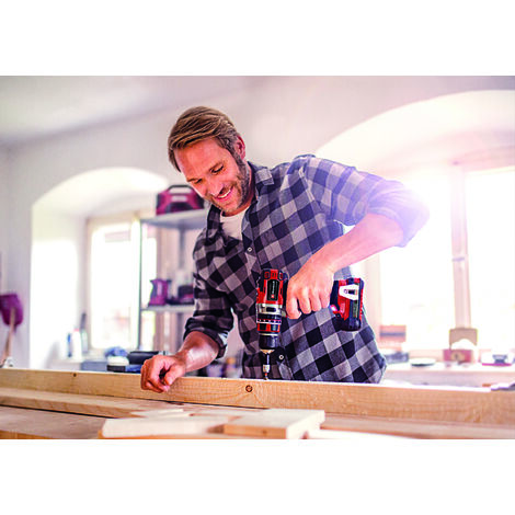 Einhell Cordless Combi Drill and Impact Driver Brushless Set Inc Battery Charger