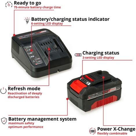 Einhell Starter Kit batterie Power X Change - 18 volts - 2,0 Ah