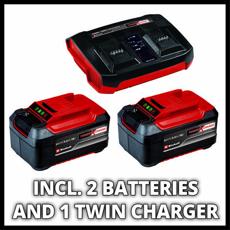 Black and Decker Genuine 18v Twin Li-ion Battery and Charger Pack 2ah