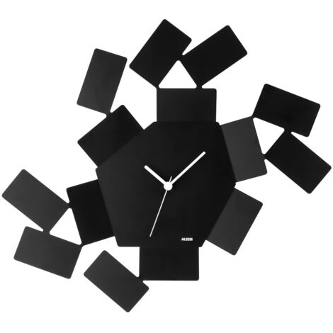 Alessi 12 G Firenze Orologio da Parete in ABS, Movimento al Quarzo, Grigio Bianco