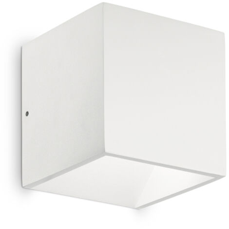 Applique Moderna Rubik Alluminio Bianco Led 8,5W 4000K Luce Naturale (1/2)
