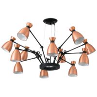 Retro Lampada Sospensione Rame 12Xe14 Max 20W Marca Faro