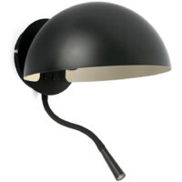 Faro DOMINICA Lampada da lettura nera opaca