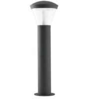 Faro Shelby - Paletto luminoso a LED da esterno bianco, grigio scuro IP65