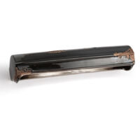 Applique Vintage Ceramica Nera 2 Luci E14