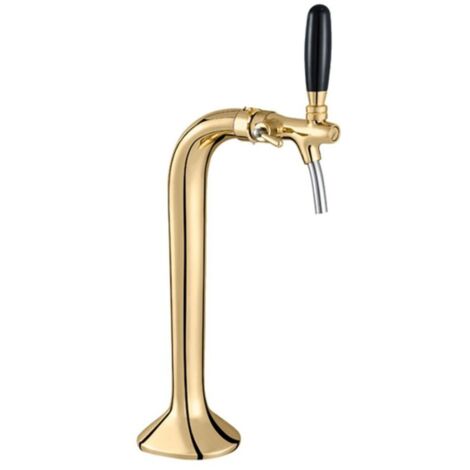 Schanksäule goldfarben 1-leitig, elegant, "Topp-Qualität" (Paketpreis) (1/4)