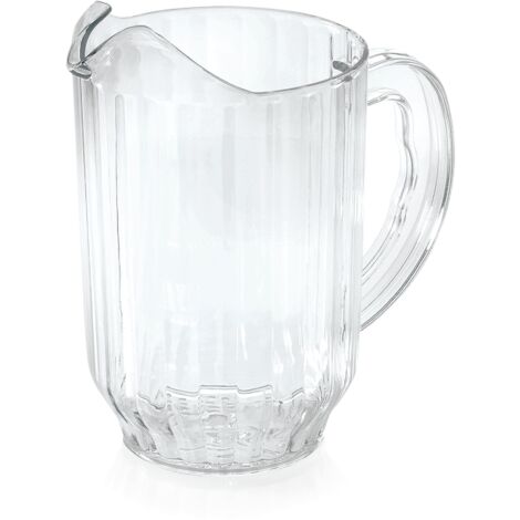 Krug, Wasserkrug, Glaskrug mit Eislippe aus Polycarbonat, 1,8 ltr (1/2)