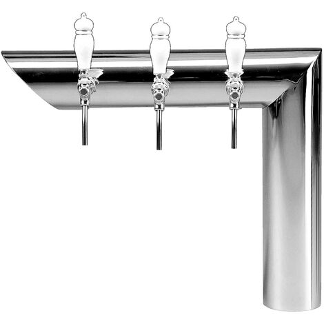 Schanksäule, CNS matt-geschliffen, 4-leitig (1/2)