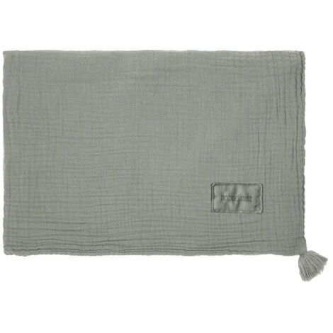 Nobodinoz WABI SABI Babydecke, Musselindecke Doppel, 65 x 100 cm, Farbe: Azurblau (1/2)