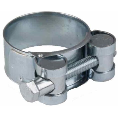 Schlauchschellen 19-21mm, Spannbackenschellen, verzinkt, Gelenkbolzenschellen