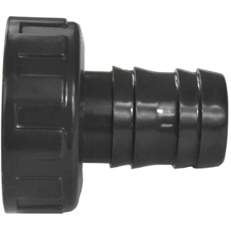 PVC Schlauchtülle 32mm, mit Überwurfmutter, Schlauchanschluss 1 1 2 zoll (1/2)