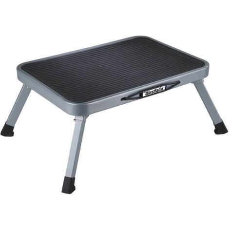 Faltbarer, einstufiger Tritthocker, grau (1/4)