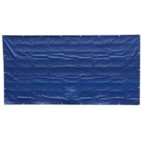 Bauzaunplane blau, 1,76x3,41m, 160g/m², Sichtschutz und Windschutz