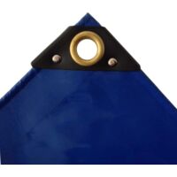 PVC Plane 650g/m², Abdeckplane, 4x6 m, blau, wasserdicht, reißfest (24m²)