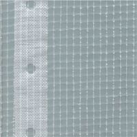 Gerüstplane, Gitterplane 1,10x20m, 200g/m², Weiss Transluzent, Reißfest, Wetterfest