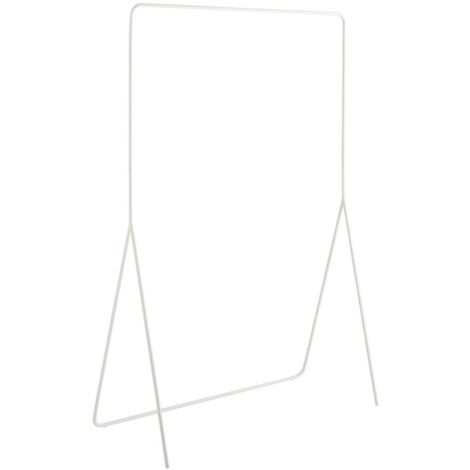 Portant à vêtements minimaliste en métal blanc 100 x 45 x 150 cm (1/5)