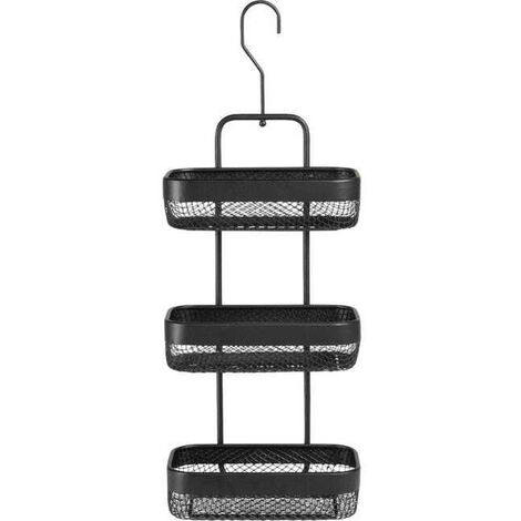 Serviteur de douche - 3 étagères - Métal - Noir - 62x23x13cm - BOX & BEYOND (1/4)