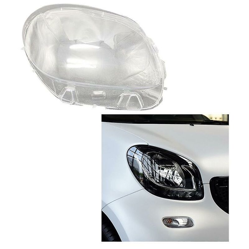 Auto Scheinwerfer Rechts Shell Lampe Schatten Transparente Objektiv  Abdeckung Scheinwerfer Abdeckung Für Smart Fortwo 2016-2