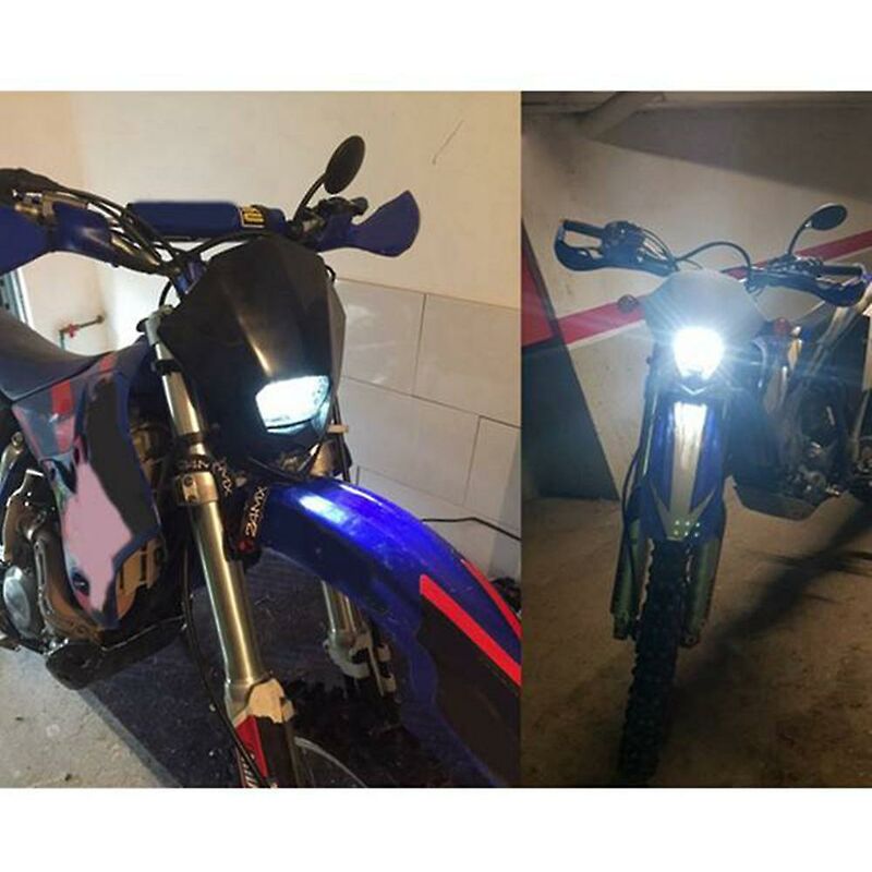 Universal Led Motorrad Scheinwerfer Motocross Kopf Licht Lampe Enduro Für  Klx Kdx Rmz Drz Xr Teile O