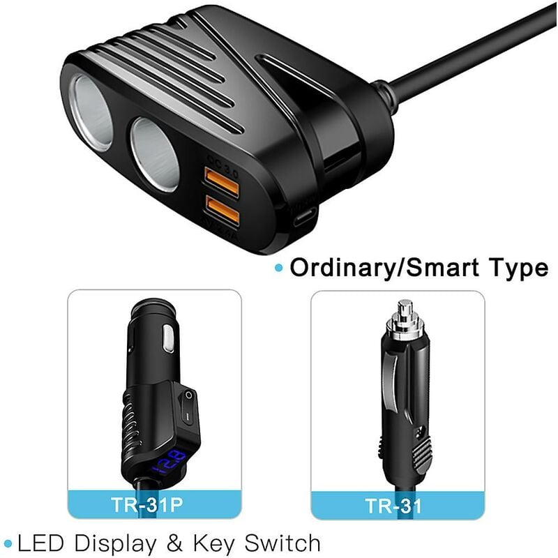 Für VW T5 Transporter Dual USB Schnell Ladegerät Buchse Licht