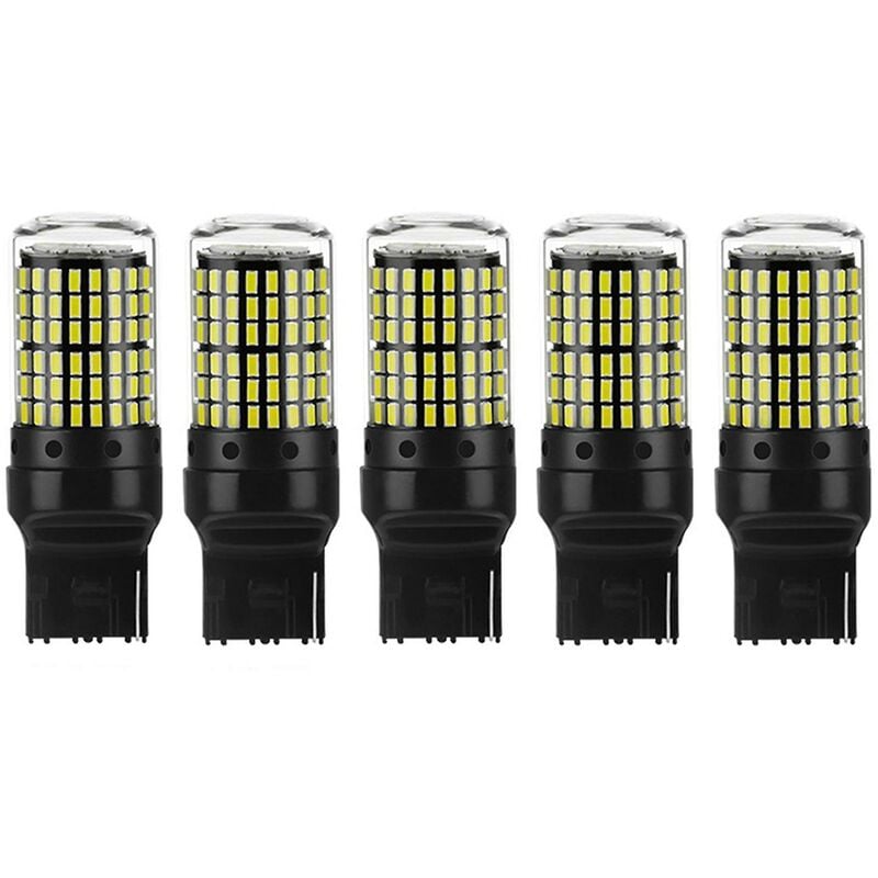5 stücke Led-lampen 7440 W21w T20 Wy21w Led 144smd Canbus Auto