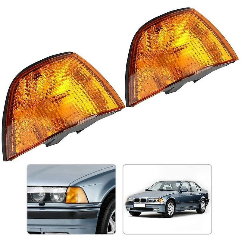 2 Stück Auto-Eckenlicht ohne Glühbirne, Blinkeranzeige für E36 Limousine  1992–1998