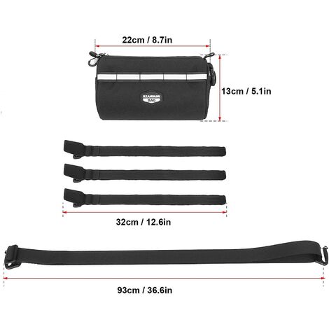 Wasserdichte Fahrrad Lenkertasche 6L - Mit Handyhalter & Schultergurt Für E-Bike & MTB